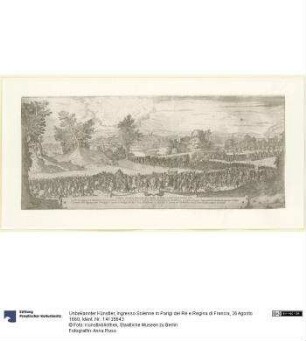 Ingresso Solenne in Parigi del Re e Regina di Francia, 26 Agosto 1660