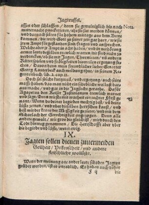 IX. Jagten sollen dienen zuvermeiden Geilheit/ Unkeuscheit/ und andere fleischliche wollüste.