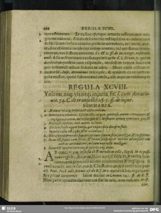 Regula XCVIII. Volenti neq[ue] injuria fit