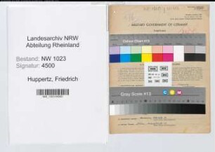 Entnazifizierung Friedrich Huppertz , geb. 11.05.1902 (Lehrer)