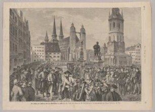 Halle, Marktplatz, Festzug der Halloren