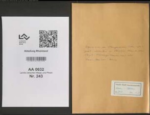Requisition von Stangeneisen, Schmiedegerät, Leitseilen und Stricken durch den Haupt- Ordnungskommissar der Maas- Sambre- Armee