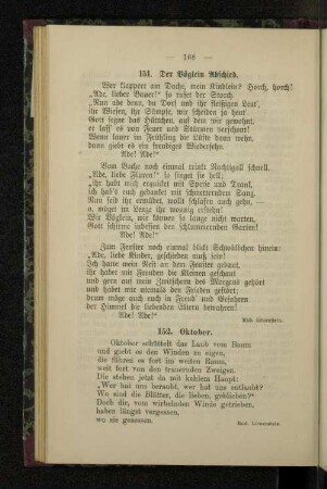 151. Der Vöglein Abschied.