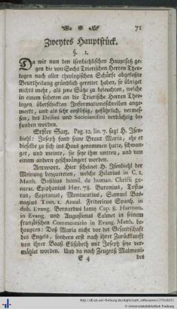 Zweytes Hauptstück