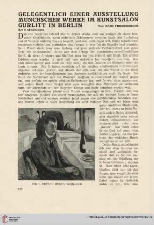 6: Gelegentlich einer Ausstellung Munscher Werke im Kunstsalon Gurlitt in Berlin