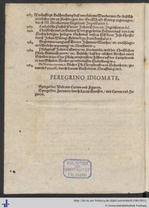Peregrino Idiomate.