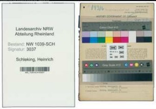 Entnazifizierung Heinrich Schleking , geb. 08.08.1886 (Vollziehungsbeamter)