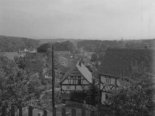 Blick vom Grundstück Am Galgenberg 10 auf den Ortsteil Rosenthal