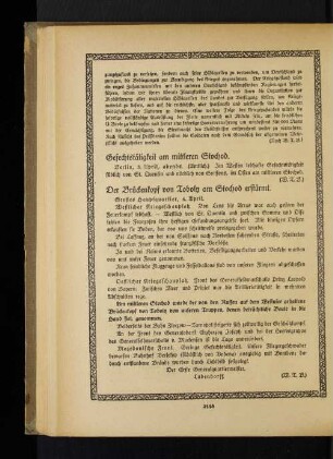 Gefechtstätigkeit am mittleren Stochod.