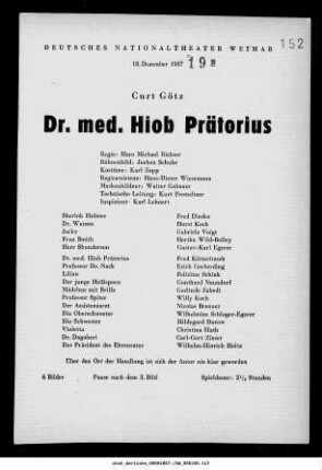 Dr. med. Hiob Präterius