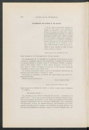 Investigación del artículo 9° del decreto