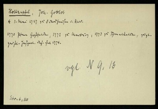 Holtzapfel, Joh. Gottlob