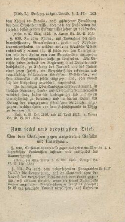 Zum sechs und dreyßigsten Titel
