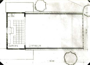 Grund, Peter; Kirche mit Spitztonne - Emporengeschoss (Grundriss)