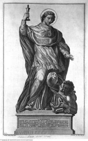 Le statue de' dodici apostoli esistenti nella Basilica Lateranense scolpite da celebri autori, San Pietro in Vaticano, der heilige Norbert