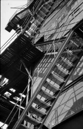Freiburg: Gaswerk, Treppe zum Kohlenturm