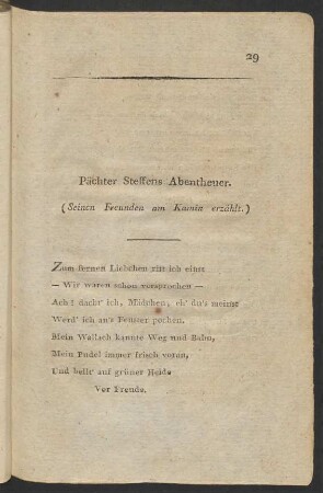Pächter Steffens Abentheuer.