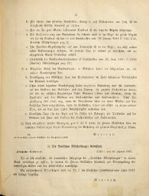 Kirchliches Amtsblatt, Gesetz- und Verordnungsblatt für den Amtsbezirk des Königlichen Konsistoriums zu Cassel. 2. 1887
