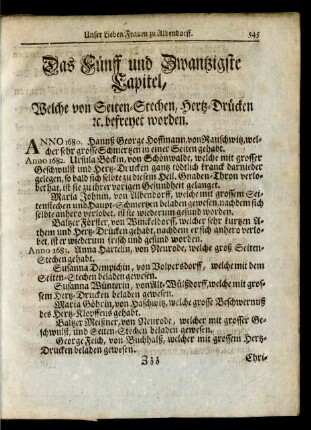 Das Fünff und Zwantzigste Capitel ...