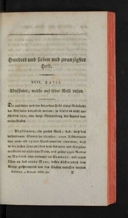 Hundert und sieben und zwanzigster Heft.