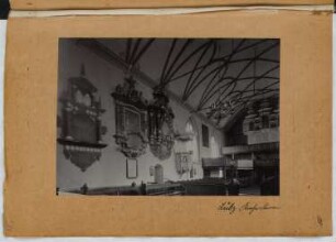 Kirche, Lübz: Innenansicht (aus: Skizzen- und Fotoalbum 25)