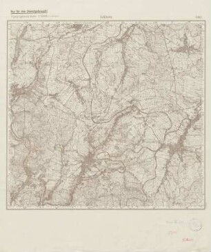 5342 Lößnitz, Topographische Karte 1:25000 (4cm - Karte)