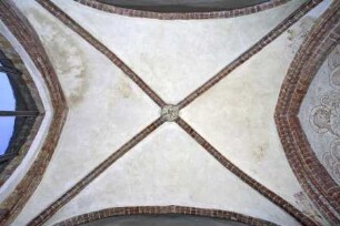 Gewölbebilder mit Drolerien, Ranken- und Laubwerk — Fragment eines Gewölbebild mit Drolerien, Ranken- und Laubwerk