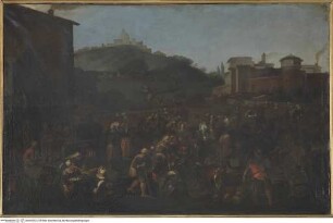 Markt vor den Mauern von Grottaferrata