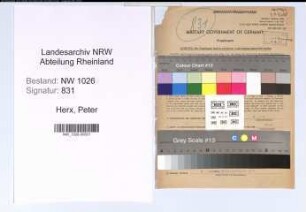 Entnazifizierung Peter Herx , geb. 12.04.1913 (Handelsvertreter)