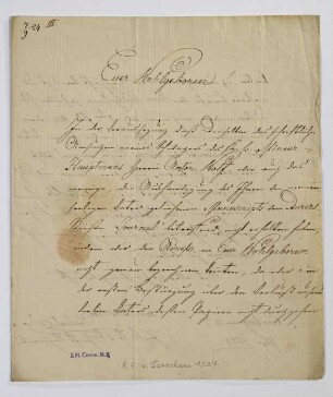 Brief von Albrecht von Derschau an Joseph Heller