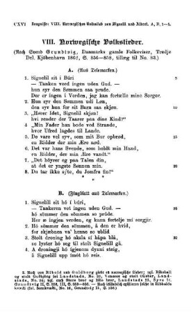 VIII. Norwegische Volkslieder