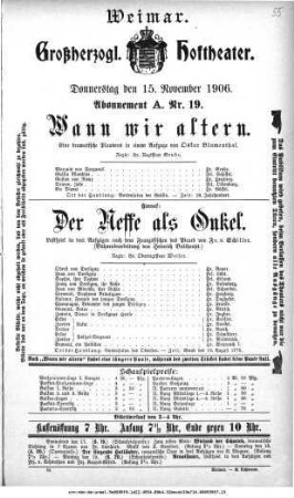 Der Neffe als Onkel