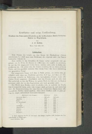 Kraftfutter und seine Verfälschung