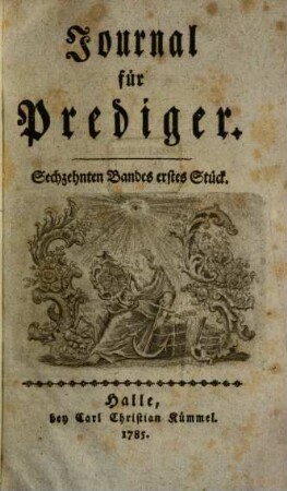 Journal für Prediger. 16. 1785