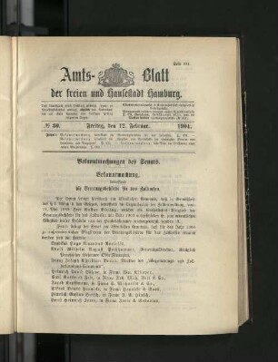 No. 30, 12. Februar 1904.