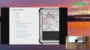 QGis as a platform: transforming the desktop QGis for tablet use in Flanders fields