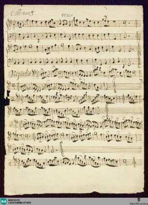 Sonatas. Excerpts - Mus. Hs. 1130,1 : fl, b; G; DunningL 1994 vol.X, Opera II/X/3 DunL 38.10/3