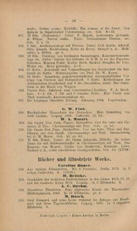 Bücher und illustrirte Werke