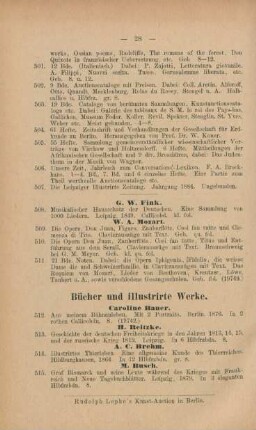 Bücher und illustrirte Werke