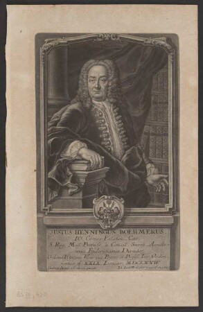 Porträt Justus Henning Böhmer (1674-1749)