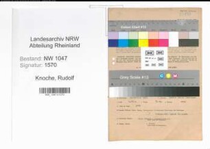 Entnazifizierung Rudolf Knoche , geb. 10.02.1895 (Betriebsleiter)