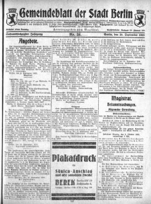 1925,38: Nr. 38, 20. September 1925