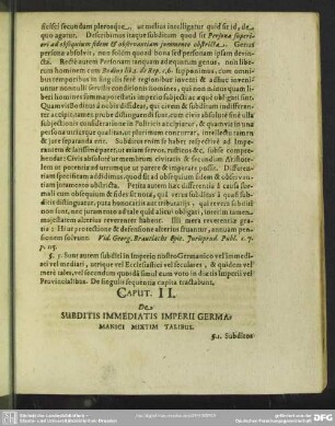 Caput II. De Subditis Immediatis Imperii Germanici Mixtim Talibus