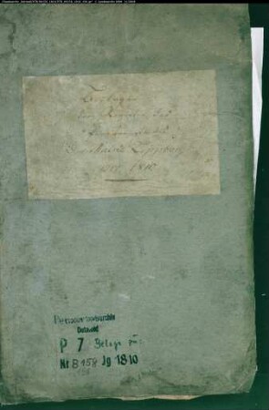 Belegakte zum Heiratsregister 1810 der Munizipalität Lippborg