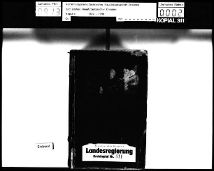 Kopial Leipziger Kreis / Alte Aufschrift: "Leipzigisch Copial"