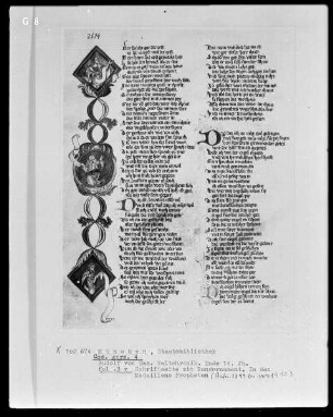Rudolf von Ems, Weltchronik — Buchseite mit drei Miniaturen, Folio 3verso