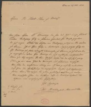 Brief an B. Schott's Söhne : 07.02.1827
