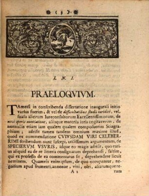 Dissertatio Inavgvralis Ivridica, De Specierum Vsvris