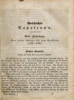 Geschichte des Consulats und des Kaiserreichs, 1