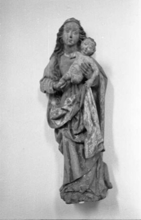 Madonna : Madonna. Holz, geschnitzt (vielleicht in der Stiftskirche Chemnitz-Ebersdorf)